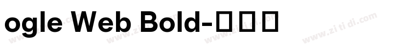 ogle Web Bold字体转换